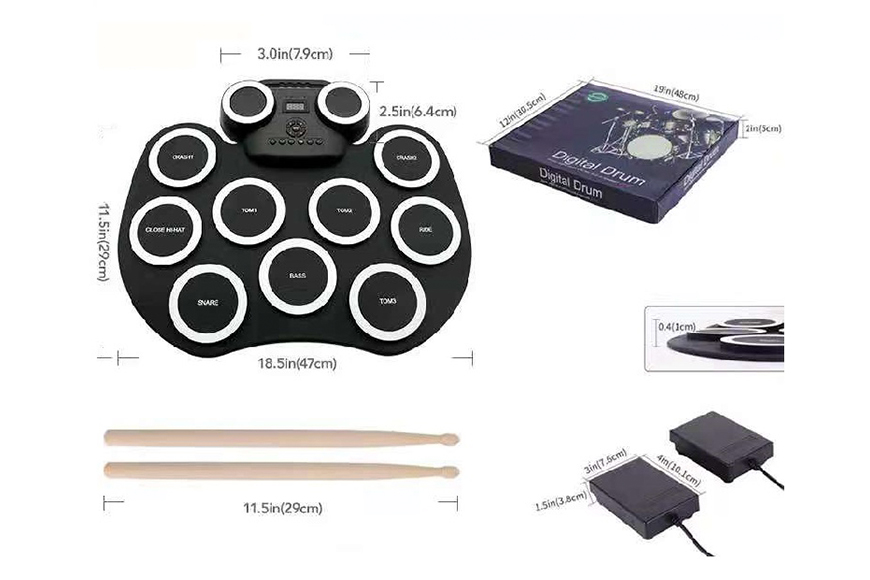 G6009 portable rolling drum for kis or adult