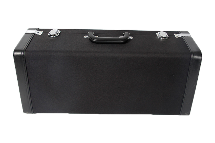 YH1910P10  Double trumpet wooden hard case
