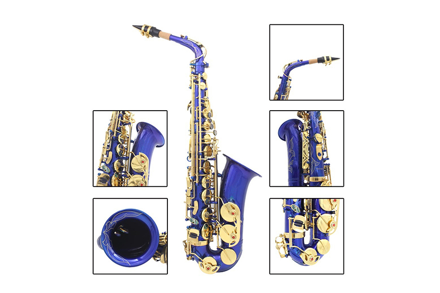 ZYAS-890 High quality blue color alto saxophone