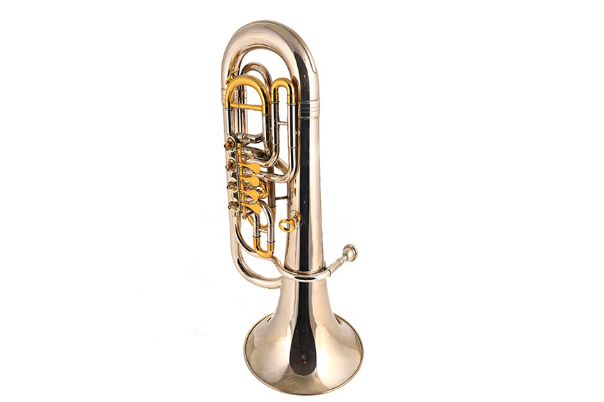 ZYEP-461S  Sliver plated gold parts euphonium