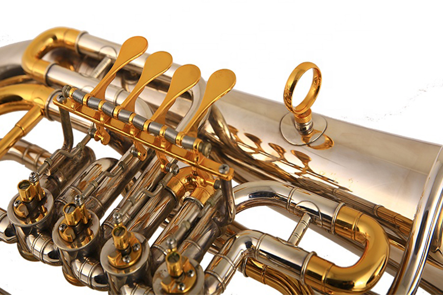 ZYEP-461S  Sliver plated gold parts euphonium