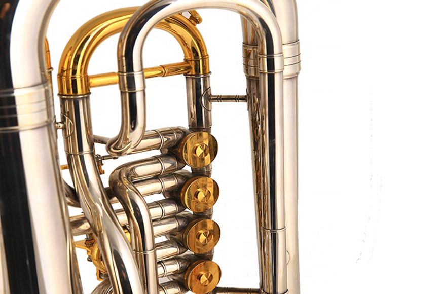 ZYEP-461S  Sliver plated gold parts euphonium