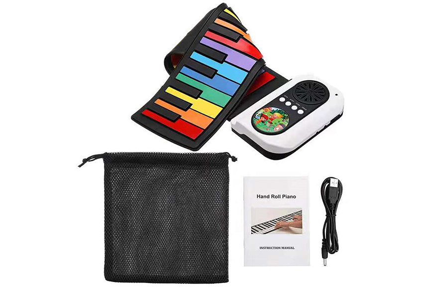 S2037 rolling piano colored keys for kids