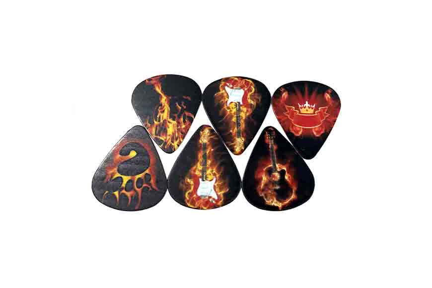 High Quality Celluloid Guitar Picks Printed 0.46mm/0.71mm/0.96mm for Bass Electric Acoustic Guitars