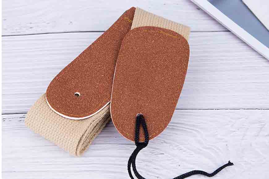 Acoustic Guitar Strap, Shoulder Straps with Leather Ends for Electric & Bass Guitars with Button & 2 Locks