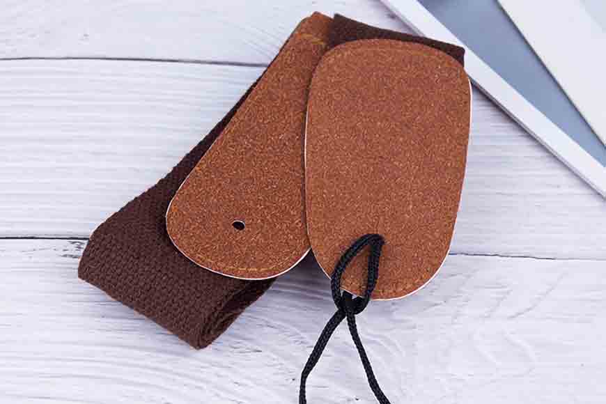 Acoustic Guitar Strap, Shoulder Straps with Leather Ends for Electric & Bass Guitars with Button & 2 Locks