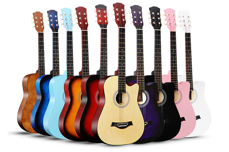 Wholesale Folk Cutaway Guitar Set ZYQD-D38Q-J